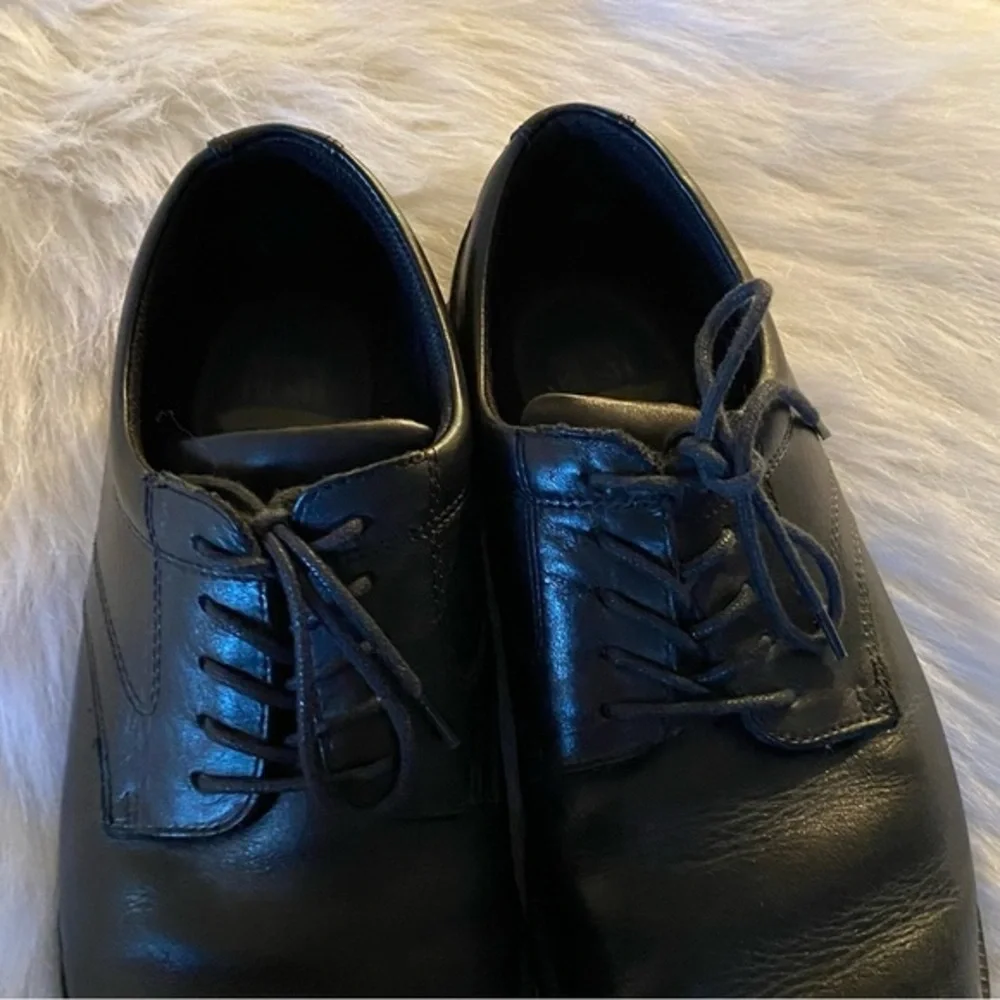 Nunn Bush Shoes Mens Size 10.5M Genuine Leather Lace Up Dress‎ Oxfords Black